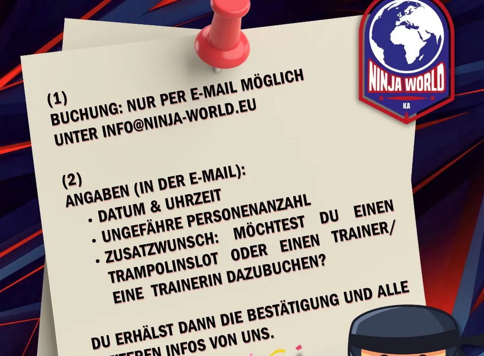 Geburtstagsparty in der Ninja World Karlsruhe